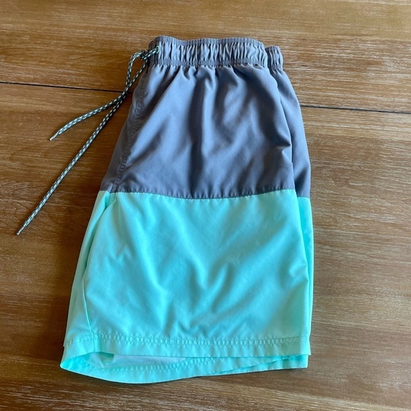 George Men's Mint Green / Blue and Gray Swim Trunks With Back Pocket Size XL - Picture 9 of 12